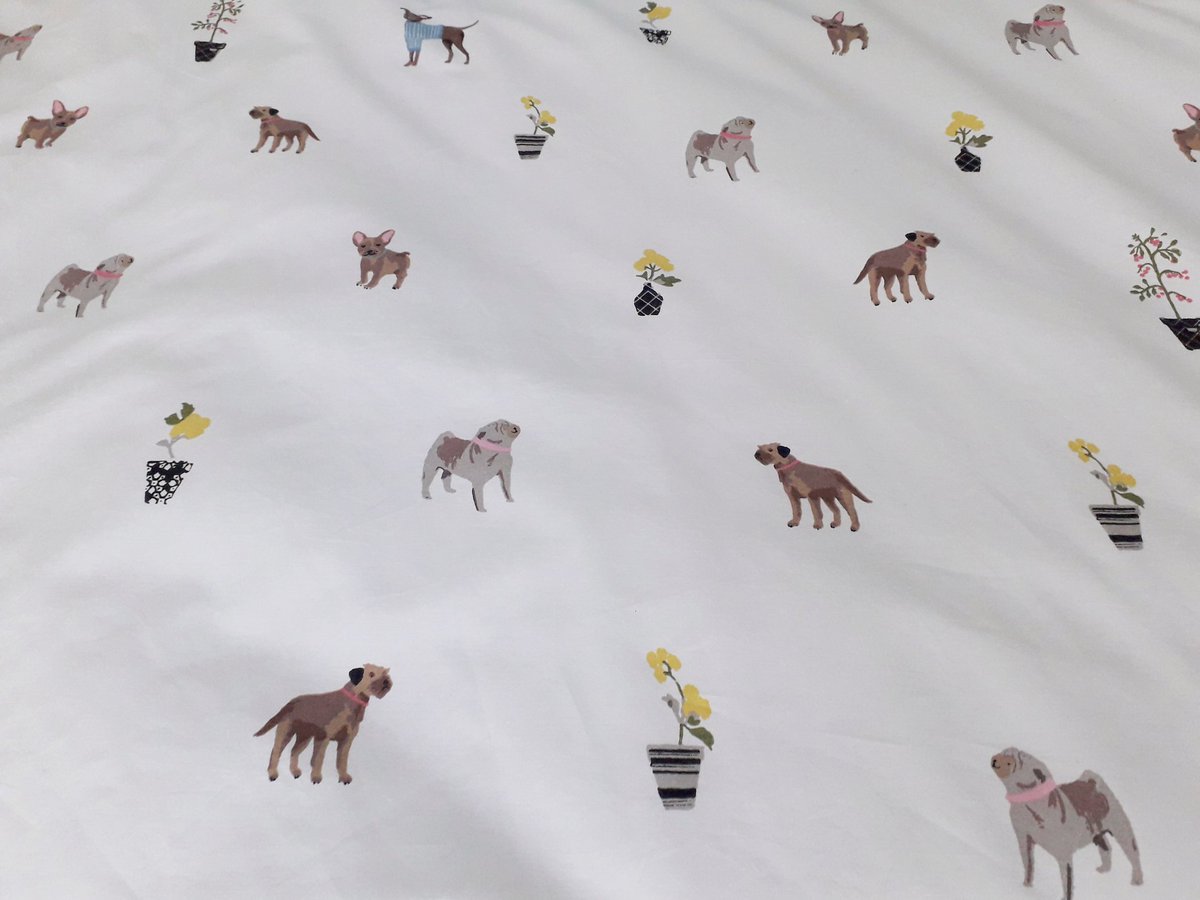 misheleneous's tweet photo. Thrilled with my new Spring bedding by @joules from @Bedeck ππ Heidi - my own #borderterrier approves of this design very much! π
#homdecor #bedeck #joules https://t.co/01DifDGT4A