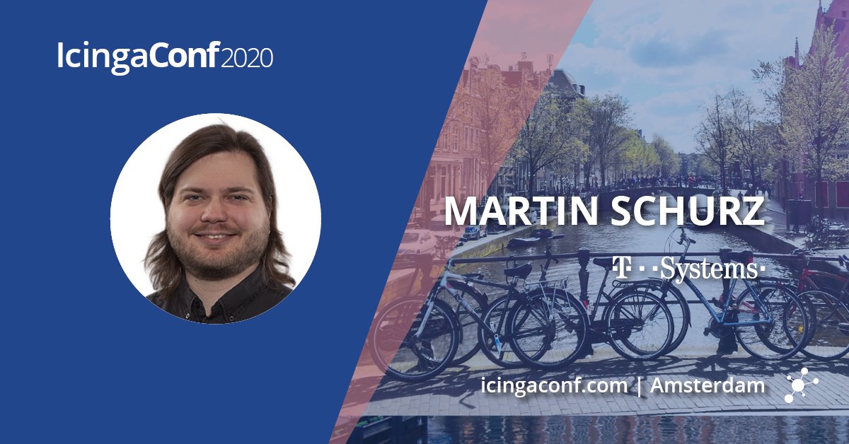 icinga's tweet photo. ‼️Introducing Martin Schurz @schurzi85 ! 📣Don’t miss "Endless different projects – one monitoring", folks! Grab your tickets and join us in #Amsterdam! 👉 https://t.co/GTvICrKAsj @tsystemsde #icingaconf #monitoringlove https://t.co/zcCr3SgCkY