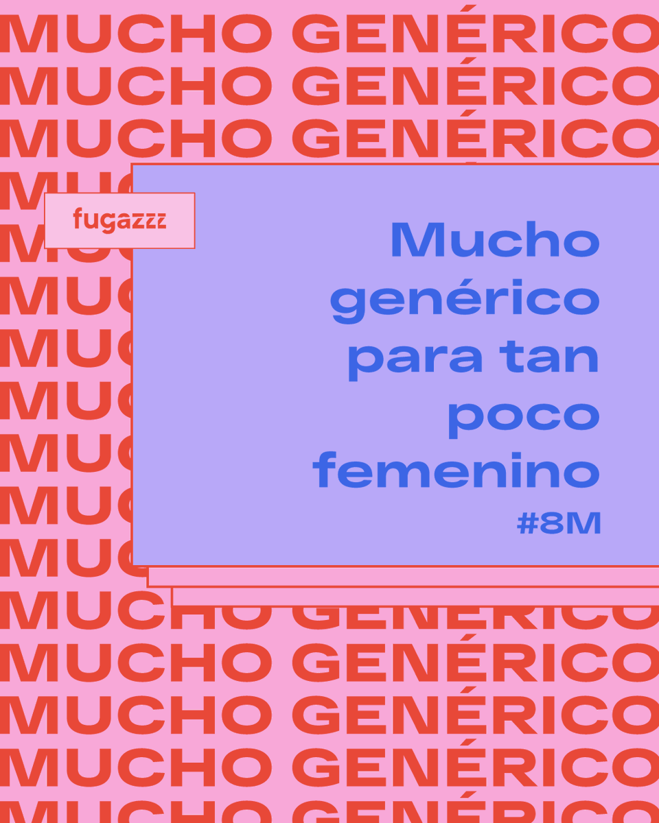 fugazzzes's tweet photo. Muchos directores y pocas directoras, esa es la realidad. Si siempre usamos el masculino genérico, invisibilizamos a las mujeres y reforzamos los estereotipos que fomentan la desigualdad.

Mucho genérico para tan poco femenino, ¿no os parece? Evitémoslo ✊💜♀ #8M #DíaDeLaMujer https://t.co/0SHk6WMYh3