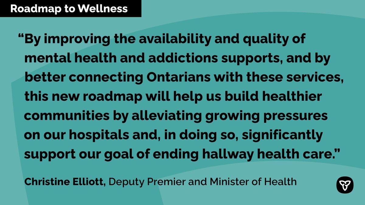 ONThealth's tweet photo. #DYK, more than 1 million Ontarians experience #MentalHealth or addictions challenges? These challenges have a serious impact on the quality of their lives. This plan will help support them with effective services when and where they need them. https://t.co/IluVj4YDQ8 https://t.co/0oQ2lneMeN