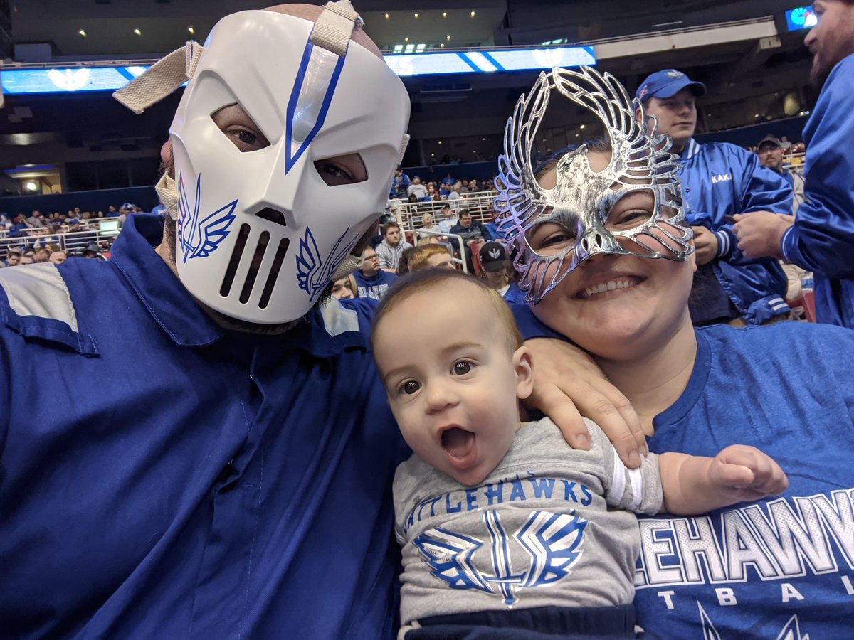 AFLSlasher's tweet image. This little @XFLBattleHawks fan was so excited about the team that he came a month early, 2 days after they announced the name! #ClearedToEngage #FanForLife