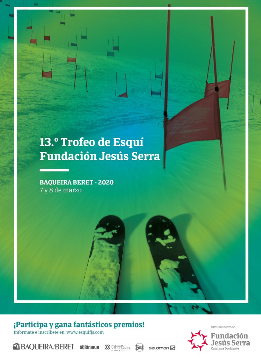 AranForYou's tweet photo. Este fin de semana no te pierdas el 13º Trofeo de Esquí @FundJesusSerra en #BaqueiraBeret

La unión del mundo del deporte con el de la formación mediante la práctica del esquí❄️⛷

7 de marzo slalom gigante open

8 de marzo slalom paralelo

#EsquiFJS #CDIA #AranForYou #ValdAran https://t.co/foxpIs5fxC