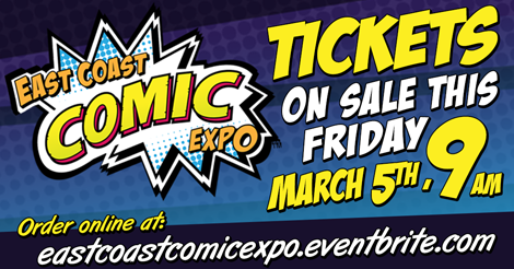 ECCExpo's tweet photo. TICKETS ARE ON SALE NOW! GET THEM WHILE THEY'RE HOT!
.
https://t.co/SN89xOFSGi
.
#ecce #ecce2020 #ticketsforsale #getthemnow #comics #cosplay #expo #kidsarefree https://t.co/OKAV19F630