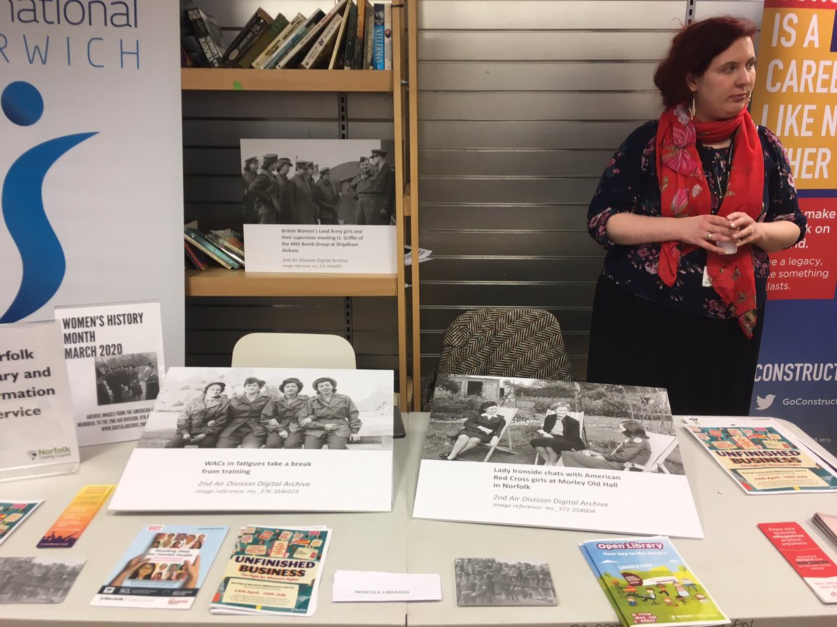 MillenniumLib's tweet photo. Weβre at the #HonestyLibrary in the @CastleQuarter today, chatting to people about our womenβs history events at @AmerLibrary and @NorfolkHC - come and say hello! https://t.co/TmKhvtfRjY