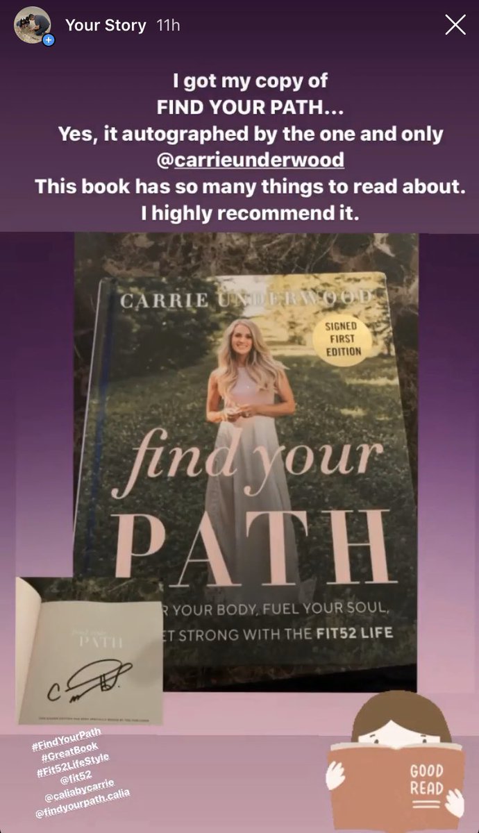 Bbee14B's tweet photo. Yes got my copy... great book love every material that the book has. if you don’t have a copy well I highly recommend you get it. #Fit52Life #FindYourPath @carrieunderwood @mikefisher1212 @CALIAbyCarrie https://t.co/XaAmAWFZy4