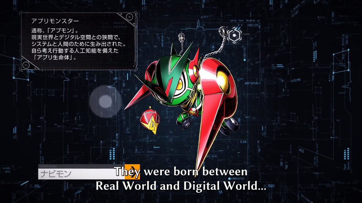 And really, if you saw it in the announcement of Digimon Universe: Appli Monsters, you must have realized that they are said to have been born BETWEEN the Digital and Real worlds, because Appmon takes place on the Network, and this is very curious