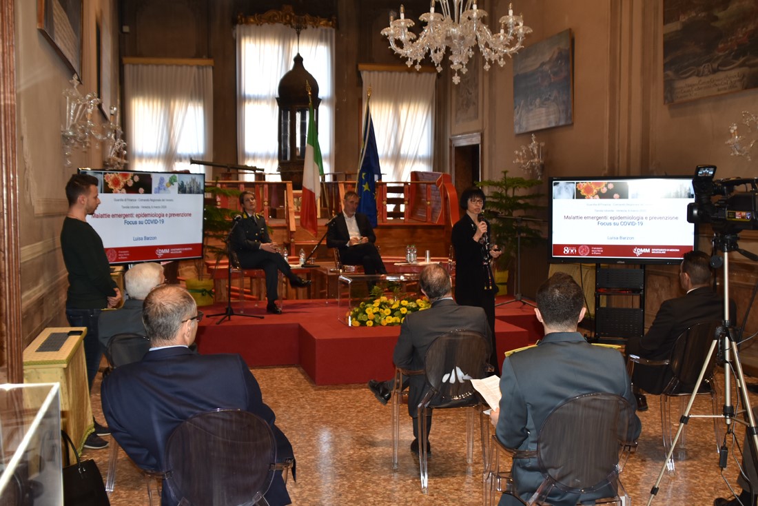 comunevenezia's tweet photo. Oggi nella sede del Comando della Guardia di Finanza di Venezia la tavola rotonda “Malattie emergenti epidemiologia e prevenzione: focus su #COVID2019"

Per il comune di Venezia presente l’assessore alla Sicurezza

Dettagli ➡️ https://t.co/a0I2obsjaB https://t.co/UhqxTyJaxN