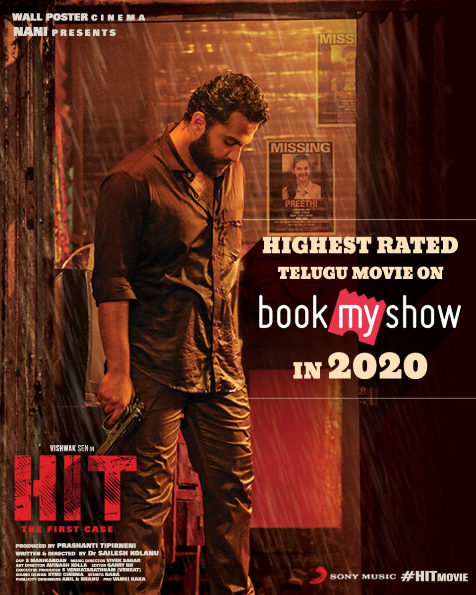 Blockbuster 'HIT'🤘

Book your tickets now & Feel the thrills - bit.ly/2vZ2PLz

#HITMovieInCinemas #HitMovie

#VishwakSen @iRuhaniSharma @NameisNani @KolanuSailesh @svr4446 @Garrybh88 @maniDop @PrashantiTipirn #VivekSagar @walpostercinema