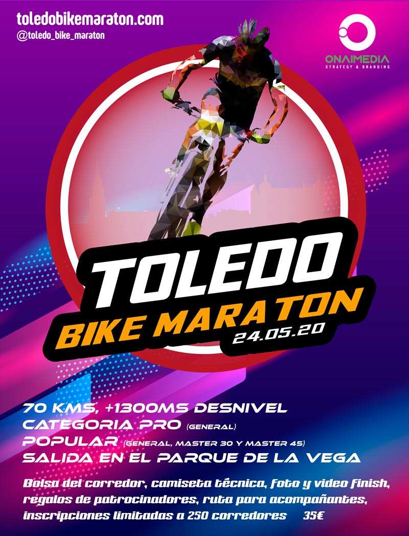 ⏱¡Las inscripciones para la TOLEDO BIKE MARATON 2020 ya están abiertas!

🗓 Domingo 24 de Mayo de 2020
🕘 09:00h
👉 Más información: bit.ly/ToledoBikeMara… ¡Os esperamos!

#DCToledoBikeMaraton