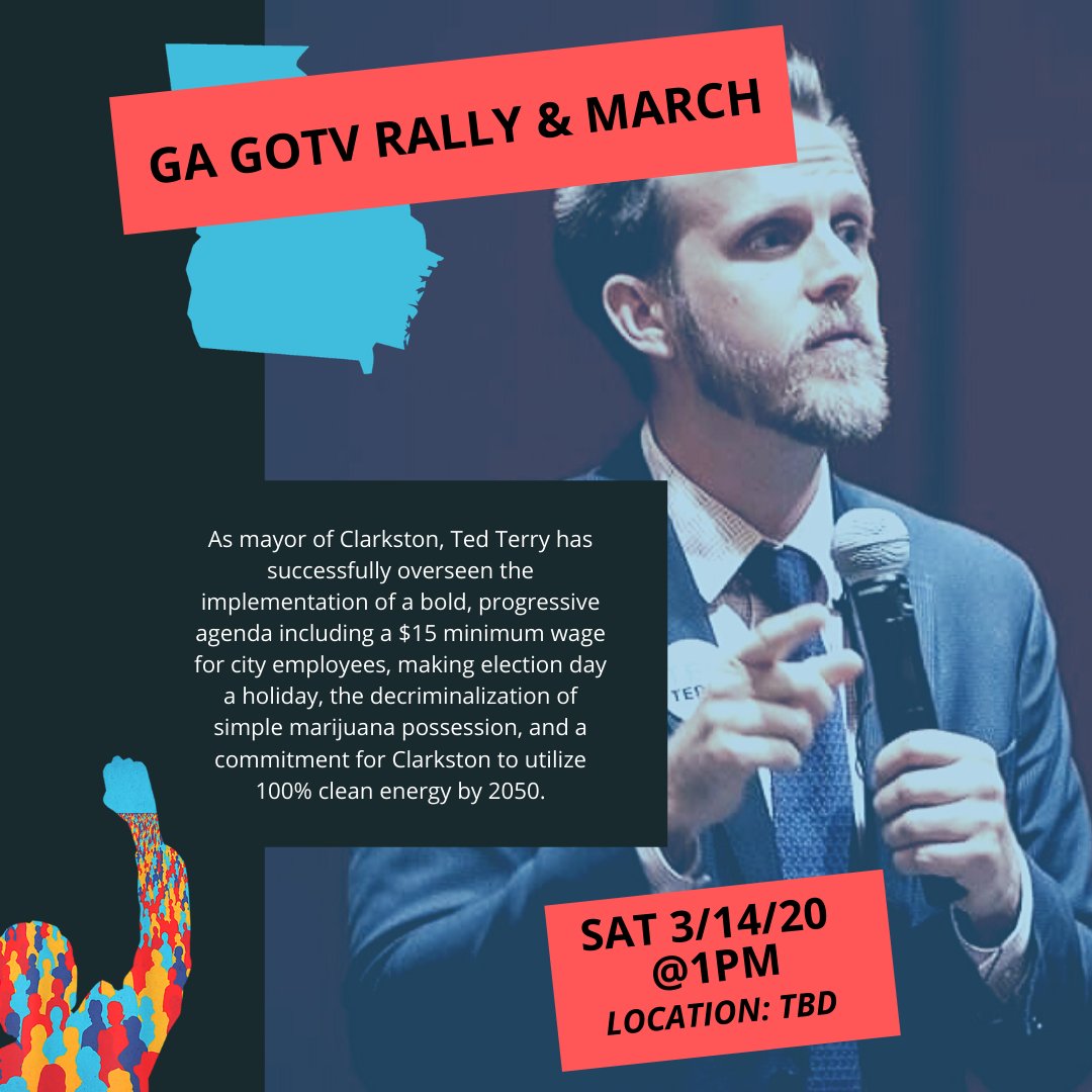 Xi4Atlanta's tweet photo. Excited to announce another confirmed speaker at next Saturday's March/Rally for Bernie: Former Mayor of Clarkston, @tedterry1! #NotMeUs #GAforBernie https://t.co/HsQz0StsIZ