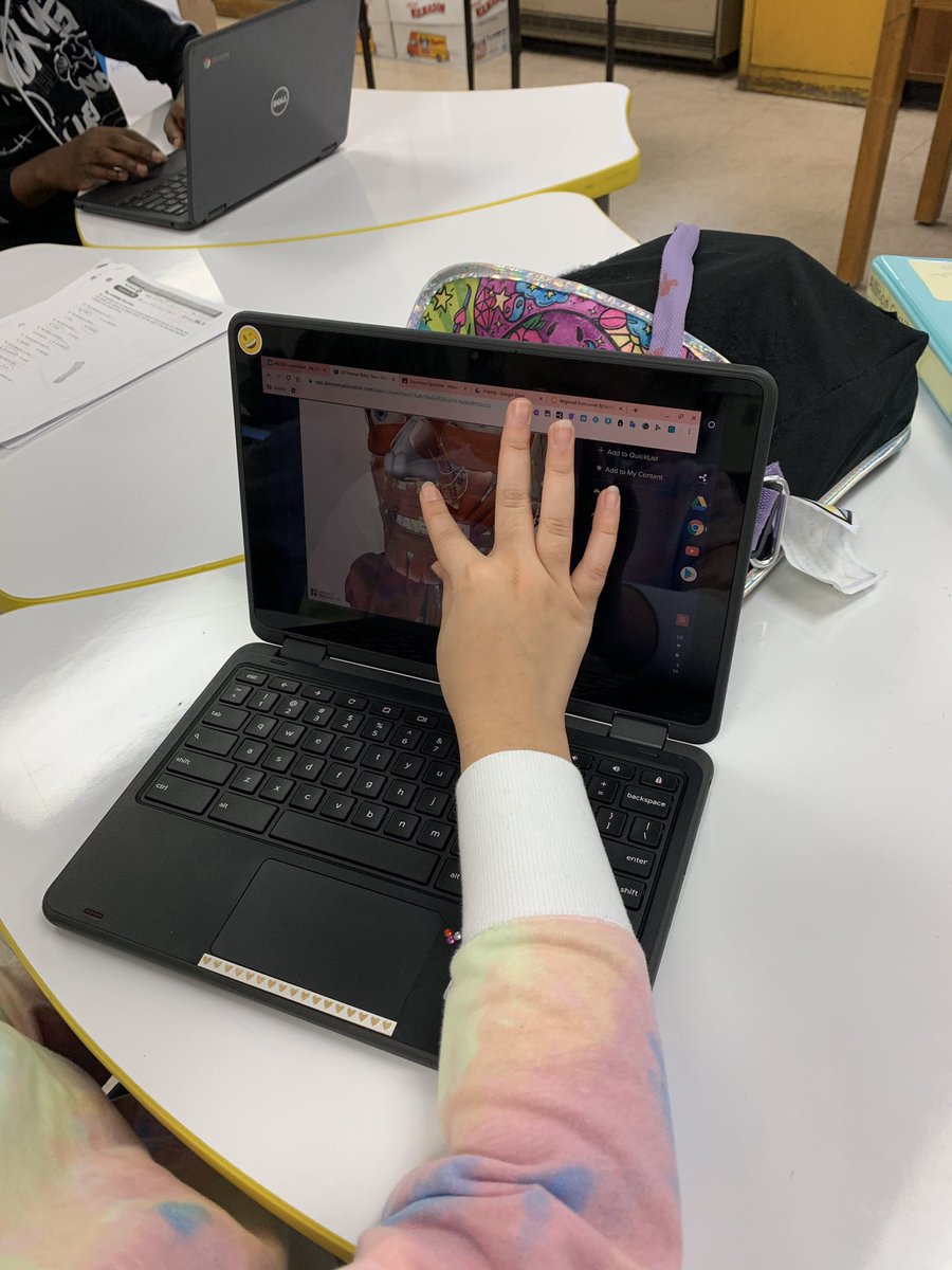 So happy <a href="/newburghschools/">Newburgh Schools</a> purchased <a href="/DiscoveryEd/">Discovery Education</a> for @necsd_SMS! We just started exploring these amazing features like 3D human body. Thank you to <a href="/andrea_merrill/">Andrea Merrill</a> for Getting me started with some great PD! #wedoscience &amp; tech