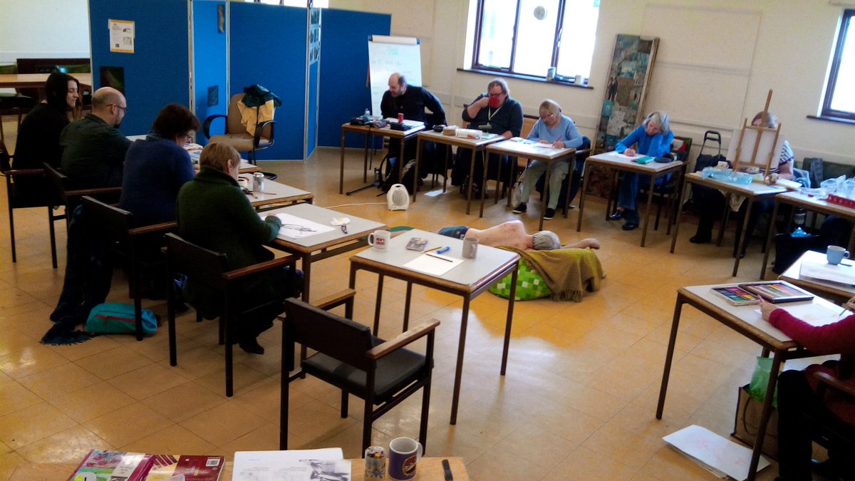 First of <a href="/aimeerenee83/">Aimee Renee Art</a> Friday Art Group sessions held at <a href="/HubPrestatyn/">Prestatyn Community Hub</a> went well. Sad to be leaving <a href="/ArtisanWales/">The Old Library</a> but exciting times ahead with #ICAN <a href="/BetsiCadwaladr/">Betsi Cadwaladr</a>