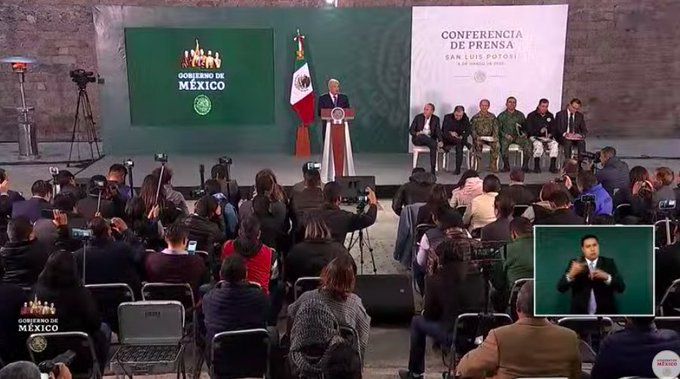 AMLO niega que cifras sobre seguridad en SLP estén 'maquilladas' - ESbaeiZXkAMeq3P?format=jpg&name=small