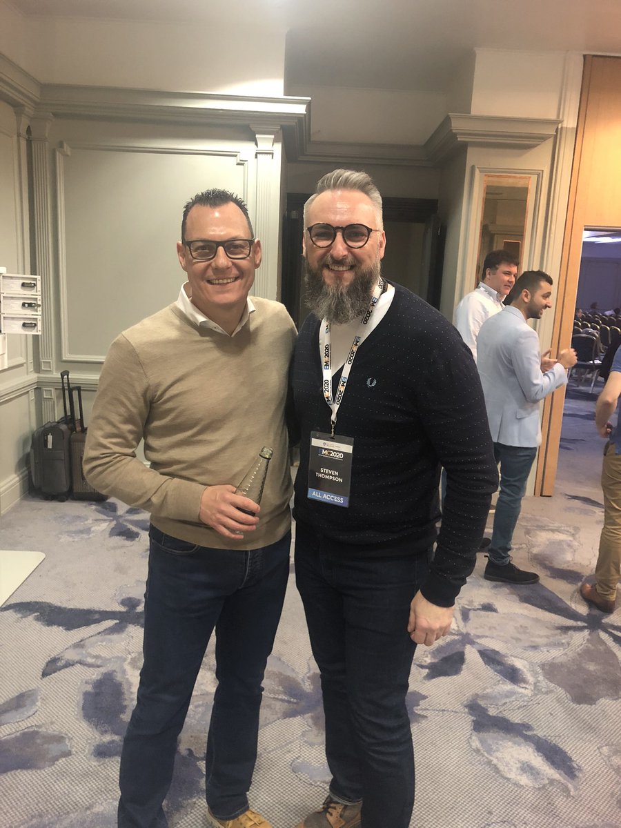 MrSteThompson's tweet image. The absolute highlight of Day 3 #EMC2020 was meeting @spencerlodge being given so much value and then Spencer agreeing to be a guest on my #podcast #TeaWithSte 💯🔥

I encourage anyone to get on the priority list for next years event - See you there 👍
✅ emc2021.com