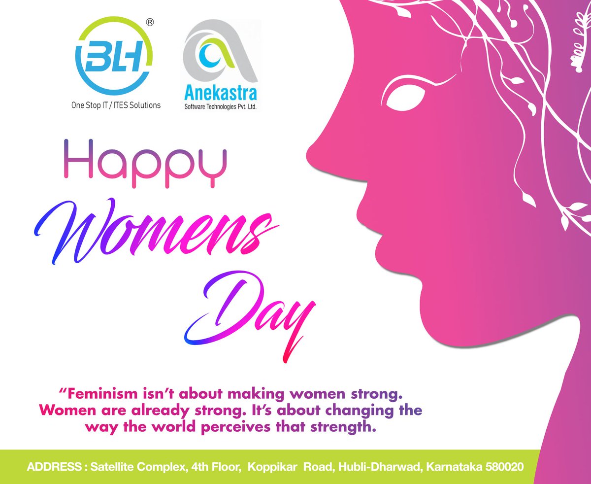 BLHHitech's tweet image. happy women&apos;s day