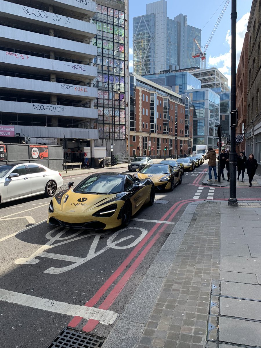 jtech4learning's tweet photo. @govype what in the world? Celebrate success by driving a fleet of super cars around central London. One driver per car. Good work. Let’s aim to pollute our lunges in every way possible! #ExtinctionRebellion https://t.co/cLOZbRNnwq
