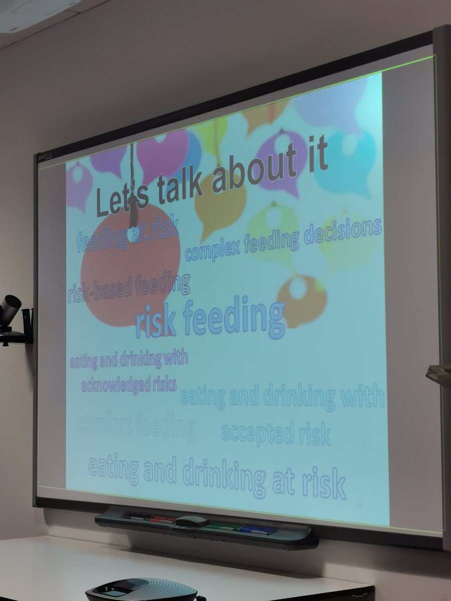 PalCareCEN's tweet photo. Sorry to have opened this can of worms again 🙈..... But great discussion and reassuring to hear from @RCSLTpolicy about their latest work on 'risk feeding' #SLTFrailty https://t.co/SMNOPAljii