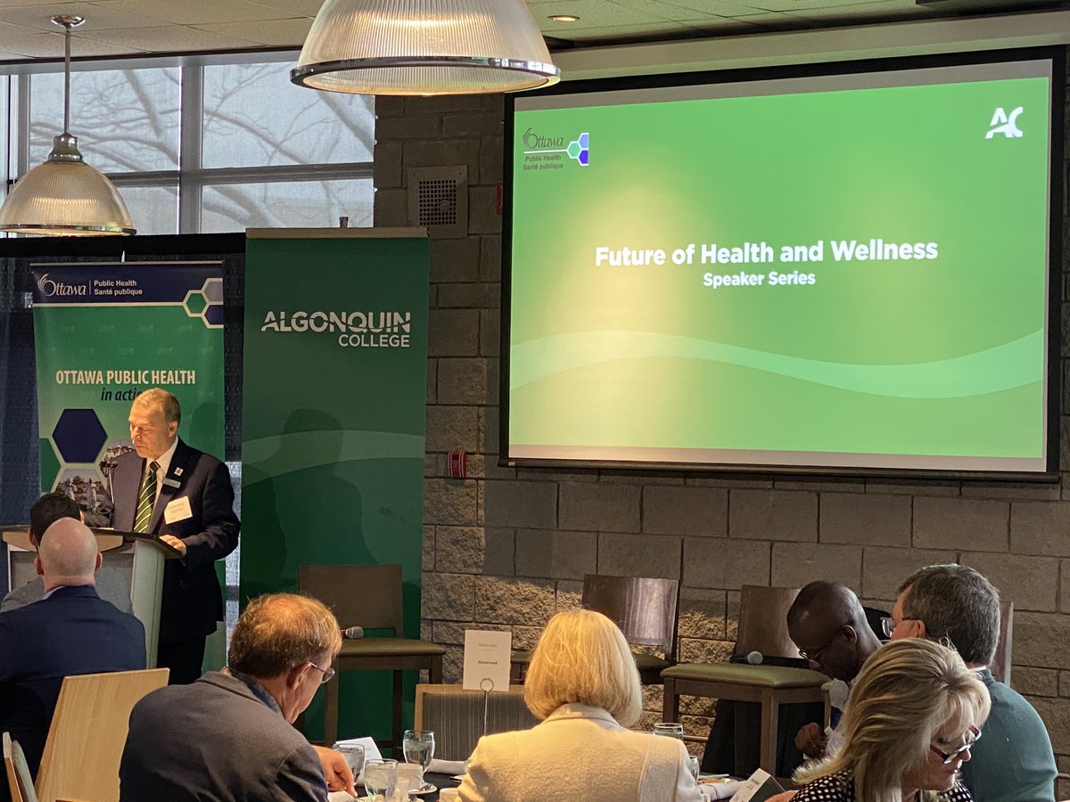 AgentIroquois's tweet photo. @AlgonquinColleg is looking good at our Future of Health and Wellness speaker series this morning. Thanks to Restaurant International for a great breakfast as well. #ACHLE https://t.co/h8SyCEQyGO