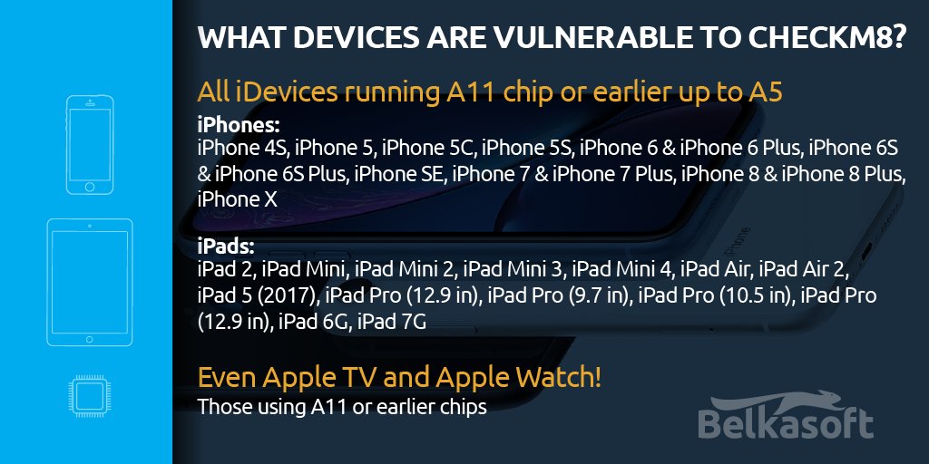 Belkasoft's tweet photo. Thinking about using web search engine to find out which devices are vulnerable to #checkm8?
Save this image and use Belkasoft Evidence Center to extract the full file system.
https://t.co/Gslxav4Yky
#DFIR #mobileforensics #digitalforensics #iphoneforensics #appleforensics https://t.co/rbKstiHZid