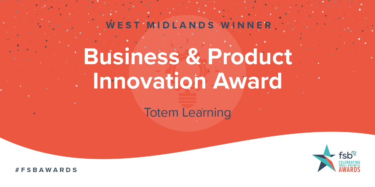 Congratulations <a href="/TeamTotem/">Totem Learning Ltd</a> from #Coventry who are our winners of the Business &amp; Product Innovation Award 2020

🎉 We'll root for you at the National finals in May! 

#FSBAwards 🏆 #WestMidlands
<a href="/FSBWarksandCov/">Lee Osborne</a>