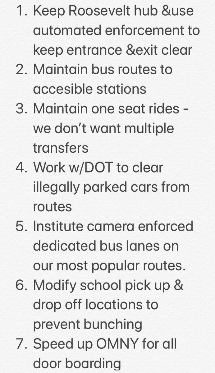 JimRockaway's tweet photo. Big thank you @CatalinaCruzNY for having MTA forum where public could actually speak! Main problem w/our buses is frequency, speed &amp;reliability. #QueensBusRedesign does not cure any of theses issues it AVOIDS them &amp;forgot about ACCESSIBILITY.  We want faster buses NOW. See list. https://t.co/cMcXRd5Ck2