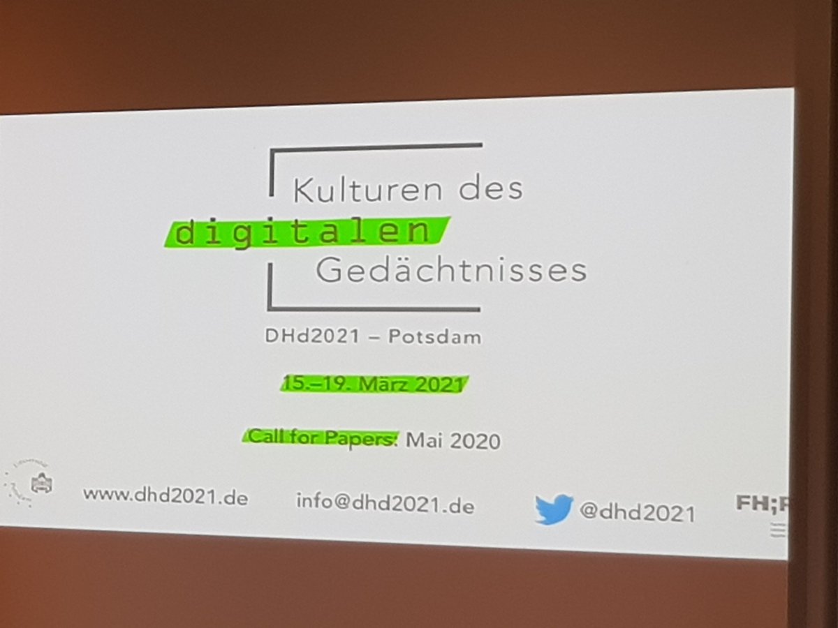 Hier nochmal alle wichtigen Infos zur #dhd2021