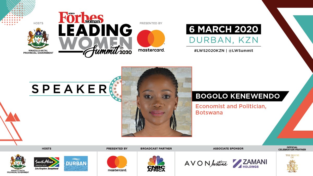 BogoloKenewendo's tweet photo. Thank You @ForbesWomanAfri for having me! #LWS2020KZN
“Integrity, compassion, purpose.”. Put to practice I believe that what ties them together, and brings them to life, is inclusive, servant leadership. This is African leadership that Africa deserves.” #WomanEra #IWD2020 https://t.co/sHwdVdED9N