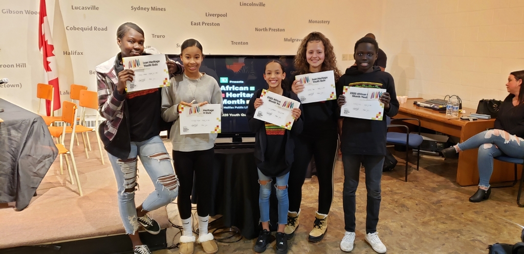 jillaing's tweet photo. Congratulations @oxfordschoolhfx and @WedderburnEve  Well done for 3rd place in the finals at the 2020 African Heritage Youth Quiz @BCC_NS @hfxpublib . Very proud of you.  Congratulations to all the teams @HRCE_NS who participated. #AHM2020 https://t.co/rkU3gBPCu1