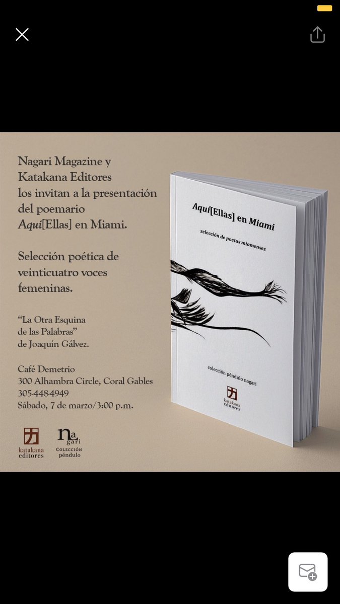 Los esperamos en “La Otra Esquina de las Palabras” en Café Demetrio.