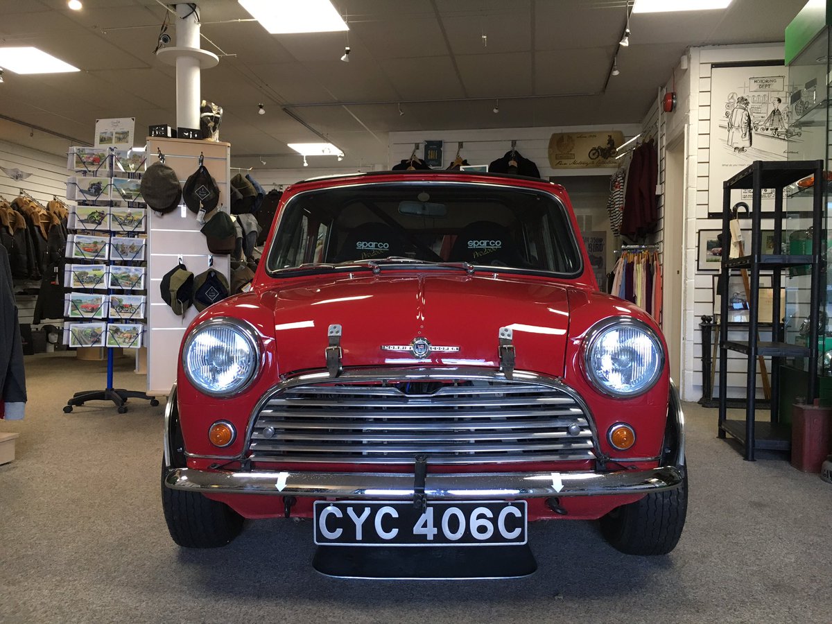 holdenvintage's tweet photo. Such a nice surprise to walk into the shop this morning and find this fun little 1965 Mini Cooper S FIA! 

Pop in to see it soon and while you’re here pick up your free motoring catalogue, #belstaff #motoringparts #carproducts and so much more!

#bromyard #hereford #worcester https://t.co/Osxz39vKCz