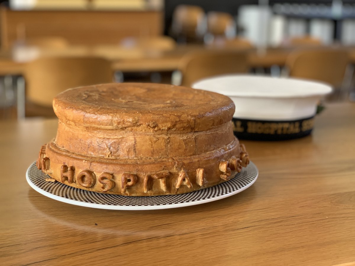 RHSSuffolk's tweet photo. It's #BritishPieWeek and our creative, talented and intrepid catering team made a gidge pie just for us. Looks good enough to eat #talent #school2020 https://t.co/S0VGrPaZTh