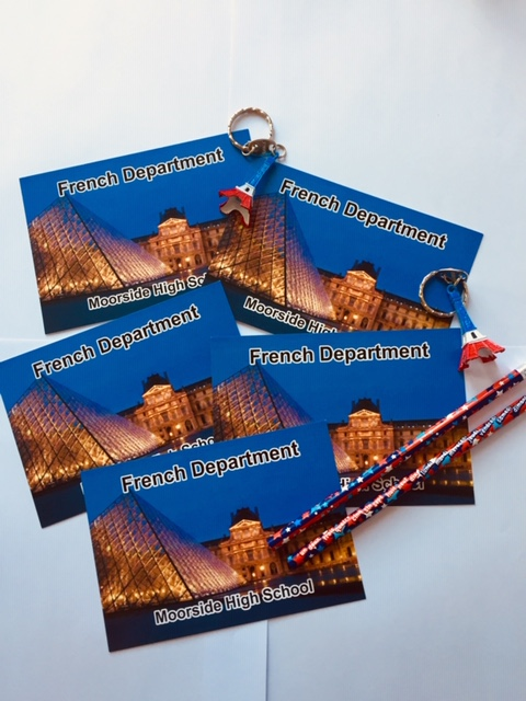 MoorsideHigh's tweet photo. Félicitation!! Congratulations to the year 8 pupils who will be receiving one of these postcards in the post this weekend. You have worked extremely hard in French this week. Un bon effort!! 🇫🇷 #vivelafrance #frenchiscool #year8french #frenchdepartment @MflMoorside https://t.co/Cx9yV6cPmy