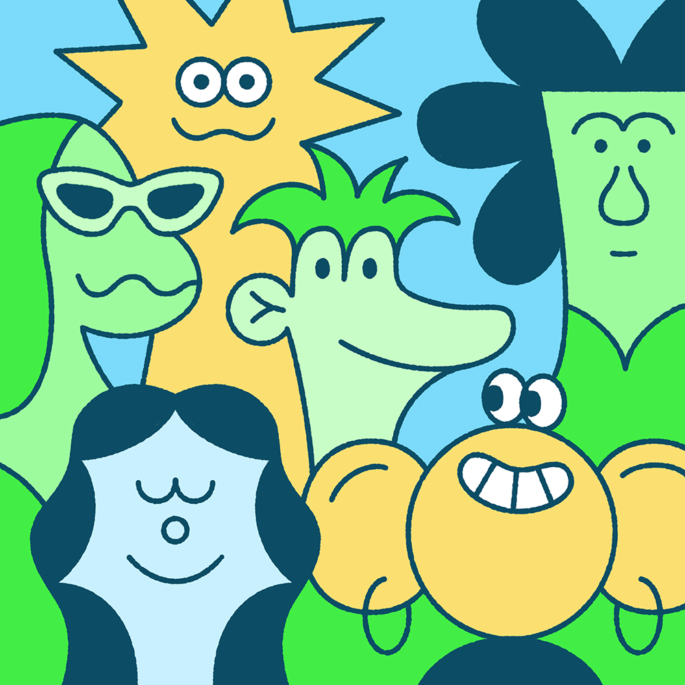 arinashabanova_'s tweet photo. Characters for @instagram website page. 💚 Check https://t.co/7a8yEt2OQ3 for more little gifs. https://t.co/GwcQqtLqf6