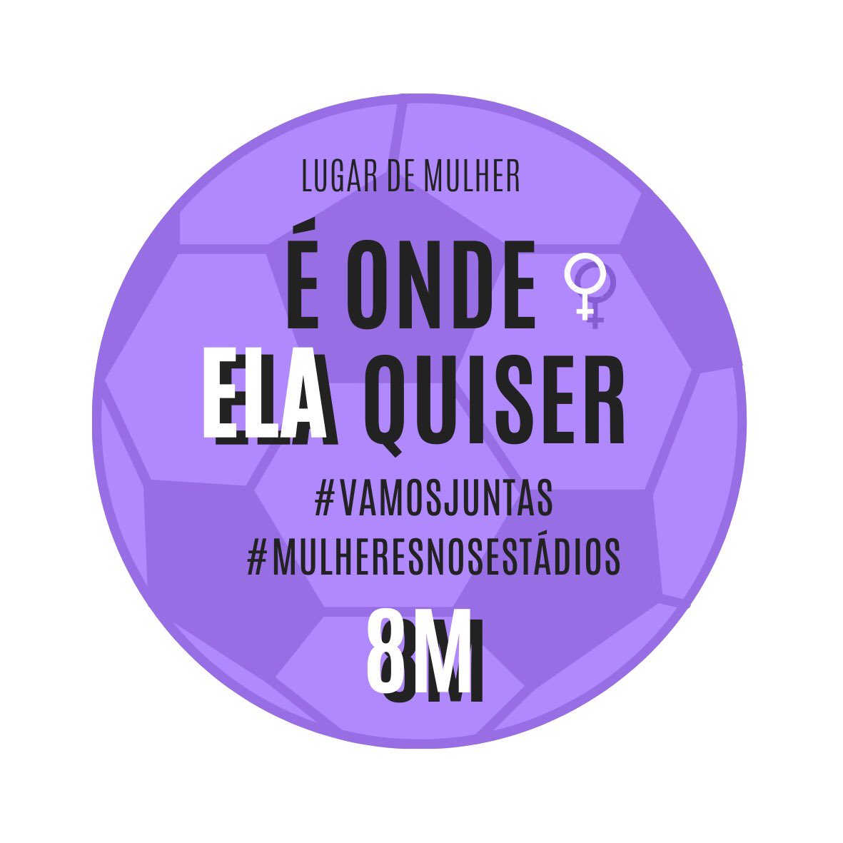 E amanhã, no clássico Flamengo x Botafogo, véspera do 8 de março - Dia Internacional da Mulher - estaremos no Maracanã, reafirmando este lugar, este direito, pois lugar de mulher É ONDE ELA QUISER!! Ação de "adesivaço" no Maracanã. Ponto de encontro: Estátua do Bellini - 15hs