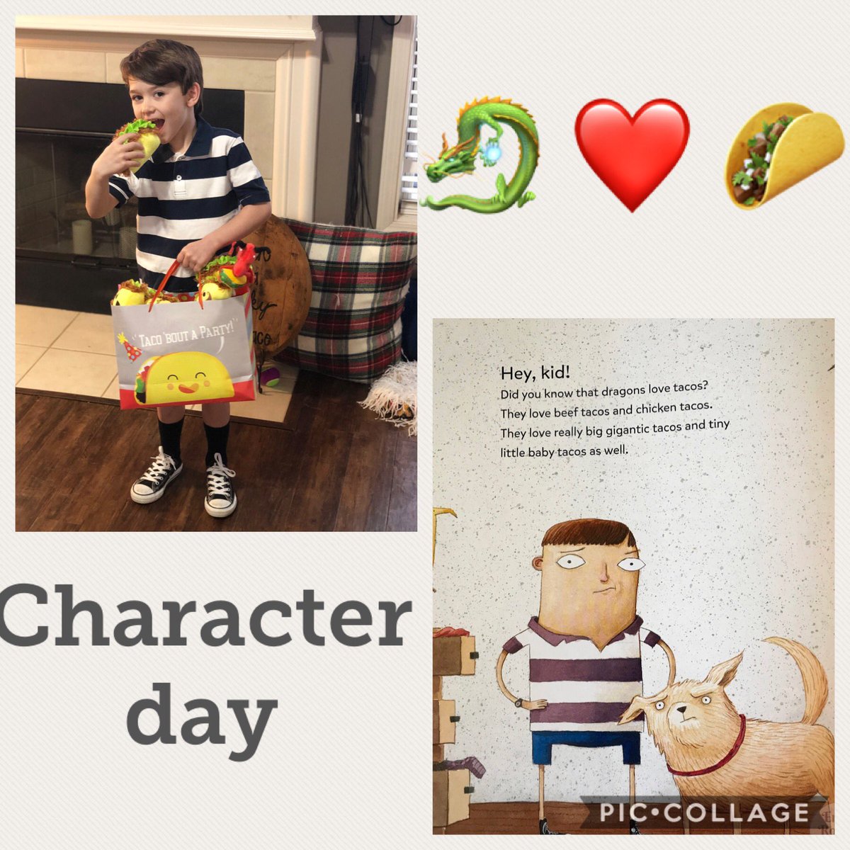 ajbabe02's tweet photo. Book character parade for the little man today #dragonslovetacos ๐ โค๏ธ ๐ฎ #tullyelementary #Kindergarten https://t.co/YWyrWnxbrZ