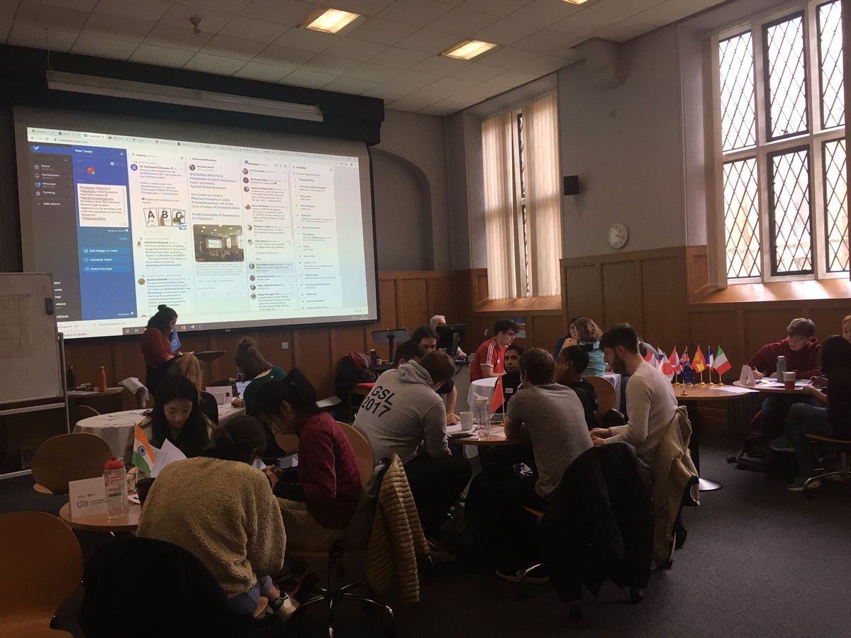 DrAmandaSlevin's tweet photo. Intense negotiations among student delegates ... will China & the Other Developing Nations join forces to meet #ParisAgreement targets? Or go further to achieve #NetZeroCarbon earlier?
#WorldClimateSimulation
#COPatQueens
#QUBSustainability https://t.co/4hFygk3O6z