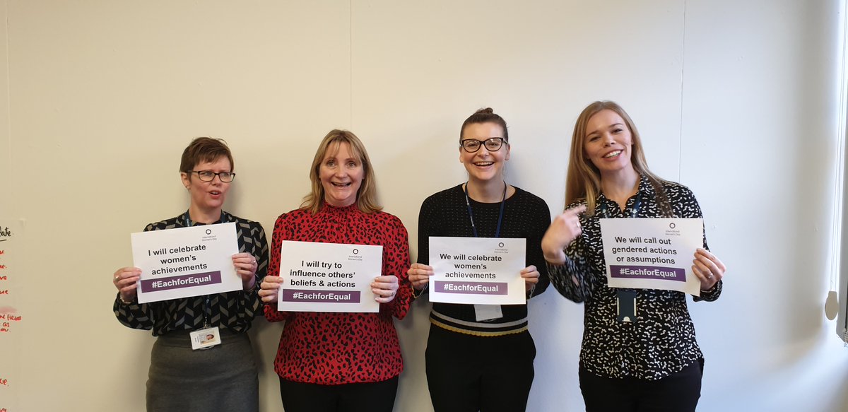 Alice_Browne1's tweet photo. Attempting to take a "nice" photo for #INW2020 with some of my new (and old) colleagues in HR at @DominoPrint_UK,. Caroline's not convinced but atleast we're in height order...!๐ #EachforEqual https://t.co/Mekcfrin4K