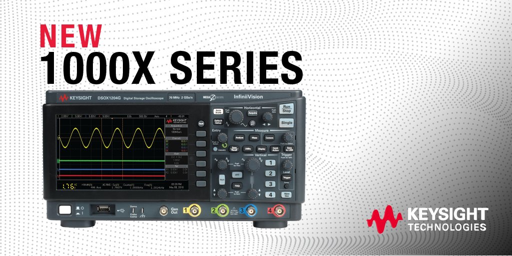 Keysight_EMEA's tweet photo. Check out the updated 1000 X-Series #Oscilloscopes from Keysight! Featuring increased performance and many standard features not found in any other economy scope - premium quality at an incredibly low price:
https://t.co/WxoRZz4rq0 #InfiniiVision https://t.co/JbnEPklYcO
