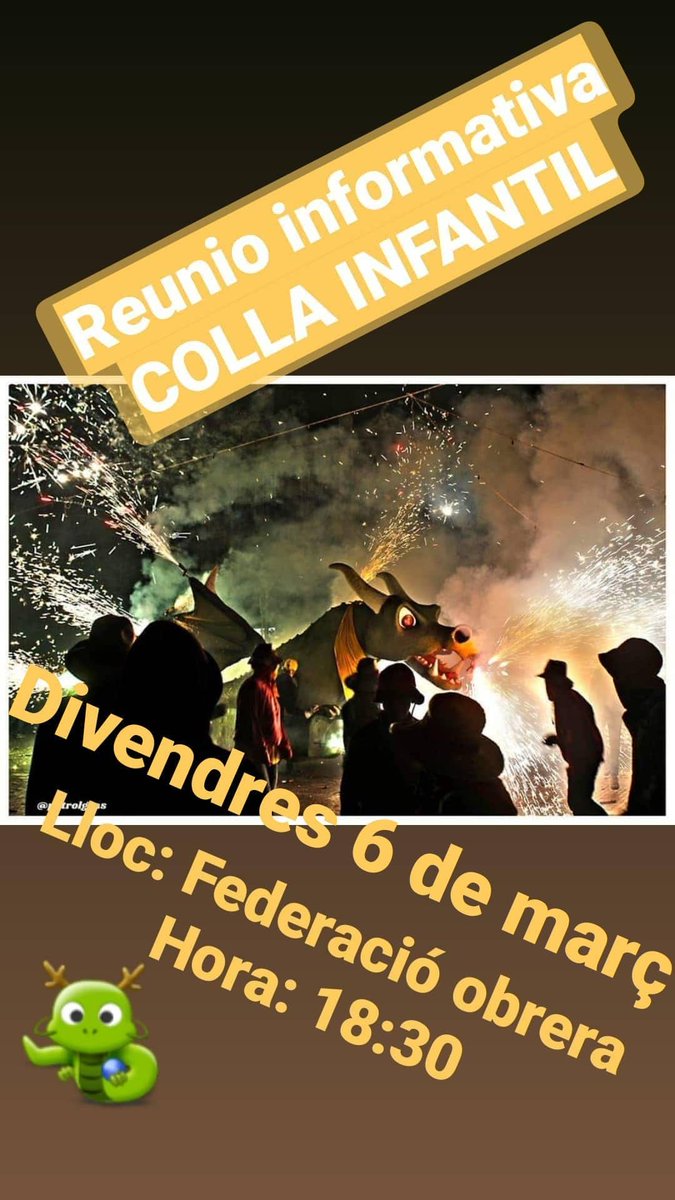 AjMolinsdeRei's tweet photo. Avui 06/03 a les 18.30 h  a la @federaciobrera

Vols portar l’Entxuscat?
Reunió informativa Colla Infantil.

🌐https://t.co/YtDXE3aEWA

#molinsderei #entxuscat #colla #infantil https://t.co/i6F76ZARiH