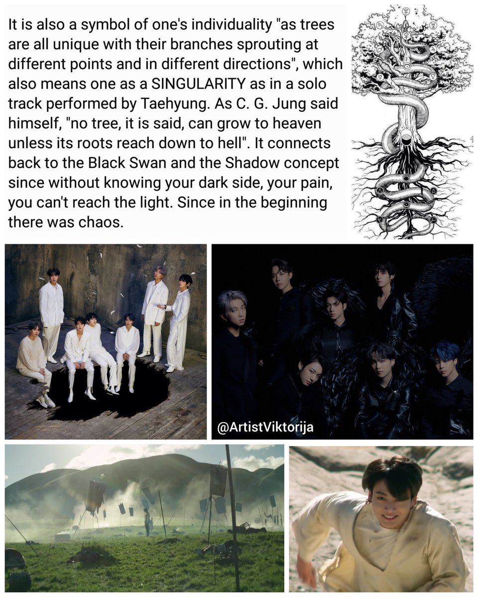 ArtistViktorija's tweet photo. [Reup.] 

The drawing/body art on Taehyung's neck symbolizes the branches of the Tree of Life and it has a connection with number 7, ON, Black Swan, Shadow concept, #BTS_CONNECT , Blood Sweat and Tears and even You Never Walk Alone &amp; Spring Day. ✨

#BTS @BTS_twt @army_society https://t.co/ryI6Bg4tsq