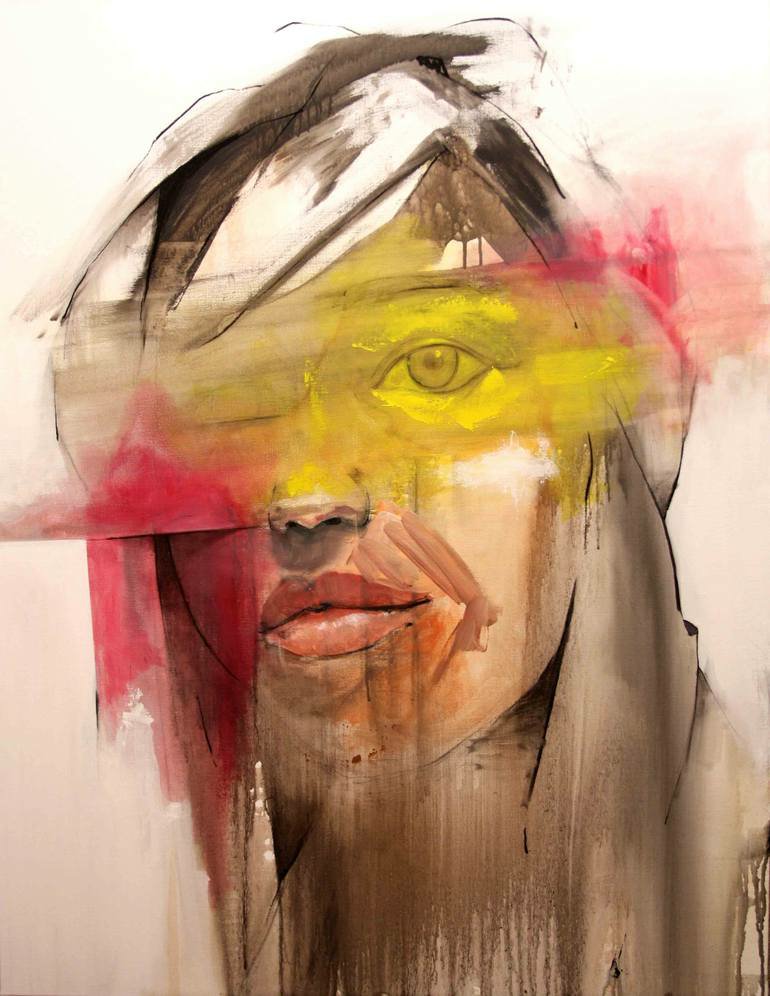RT Painting by Lou Ros -Acrylic on Canvas.
