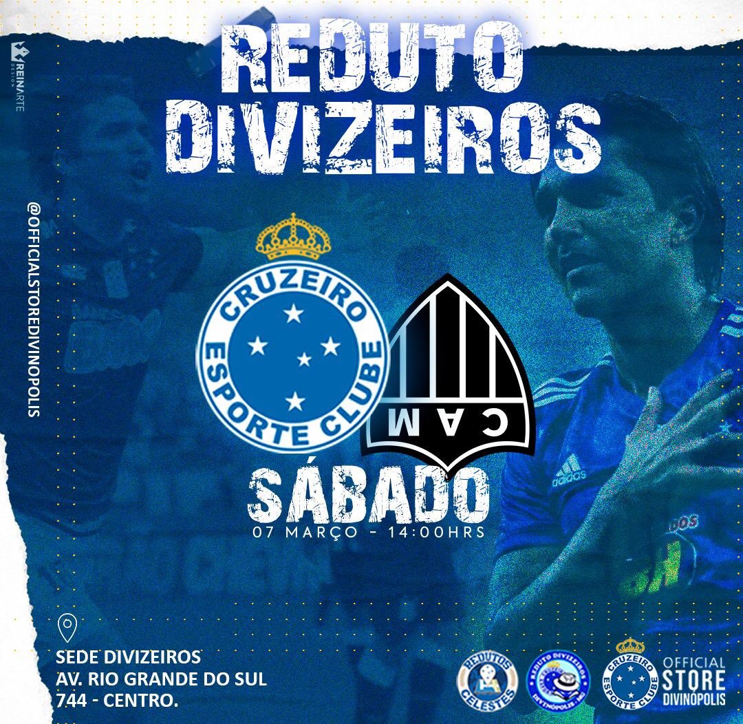 DiviZeiros's tweet photo. Reduto🦊 Cruzeiro x frangas.
Estaremos nos reunindo neste Sábado 07/03 em nossa sede em Divi para acompanharmos o ex clássico, chegue cedo, vai lotar! 
Aberto as 12:00hs 
Jogo 19:00hs 

*#borareconstruir* *#redutoscelestes* *#divizeiros* *#nuncafomostaocruzeirenses* https://t.co/NydayKJ6bu