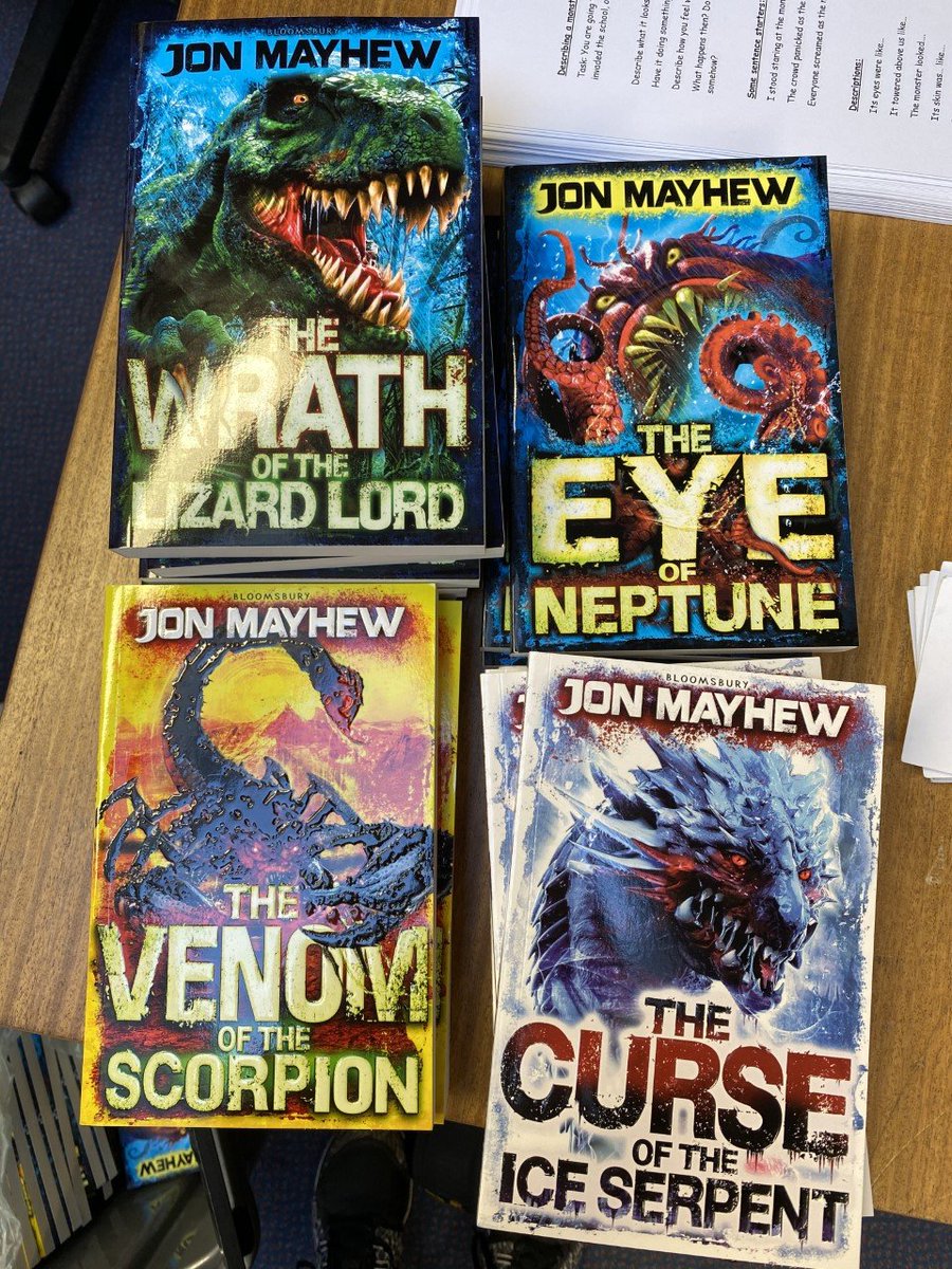 QEGS_Ashbourne's tweet photo. Today we welcomed lots of Primary Students to our World Book Day where they all got to meet Author Jon Mayhew.
The students also took part in lots of fun activities with our English & Humanities department. #worldbookday #jonmayhew #funtimes @MayhewJ https://t.co/GBk3j6IDz7