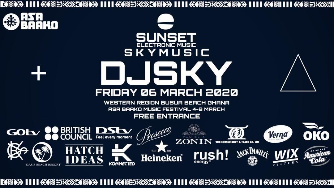 Tonight! After sunset, SUNSET ELECTRONIC MUSIC bring DJ Sky & Friends to Busua Beach! 

@djsky_skymusic @djdyllicit @oddxends @_jamesrudie
@asabaako

#AsaBaako2020 #busua #ghana