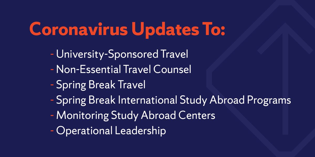 We are working with state and local leaders to closely monitor the coronavirus as it spreads in the US and abroad. Here are the latest actions Chancellor Syverud is taking to help protect students, faculty and staff.

Read more: ow.ly/Gudt50yEGsf