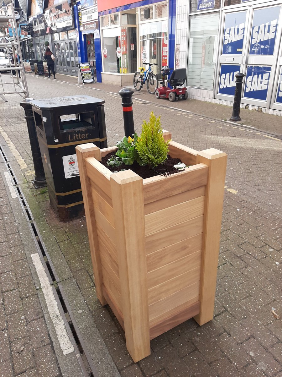 Since the new year we have been getting stuck in to the massive task of painting the railings on lumley road, as well as the install of planters.