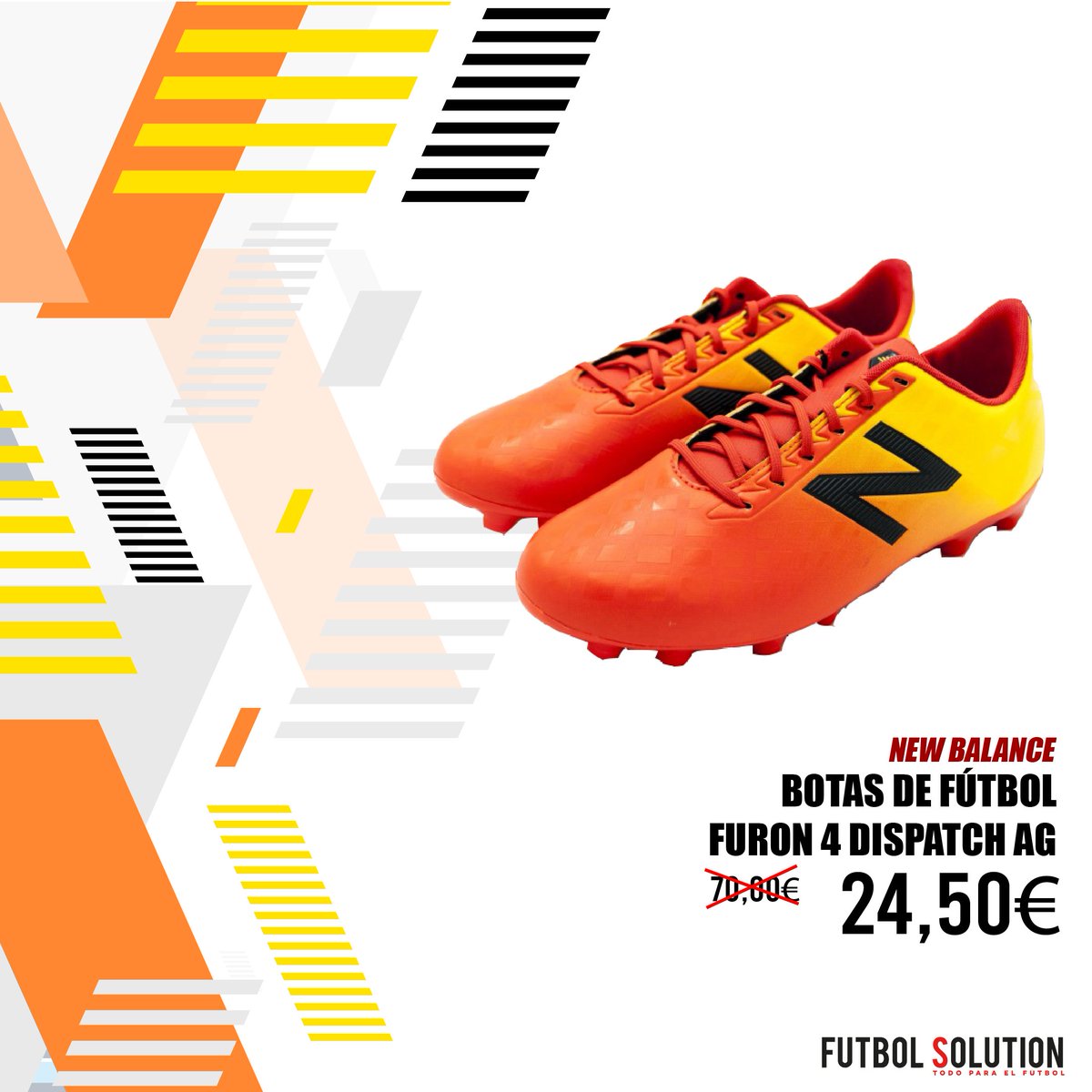Futbol_Solution's tweet photo. 📣 ¡Ampliamos las #rebajas! 📣 ¿Tu hijo o hija se ha cargado las zapatillas de fútbol de tanto jugar? No te preocupes, en #FutbolSolution tenemos lo que necesitas 😏 por ejemplo, estas @newbalanceES tan chulas 😎
¡¡65% de descuento!! ➡️ https://t.co/Dgwdi0RGY5 https://t.co/aFFoYFB6M3