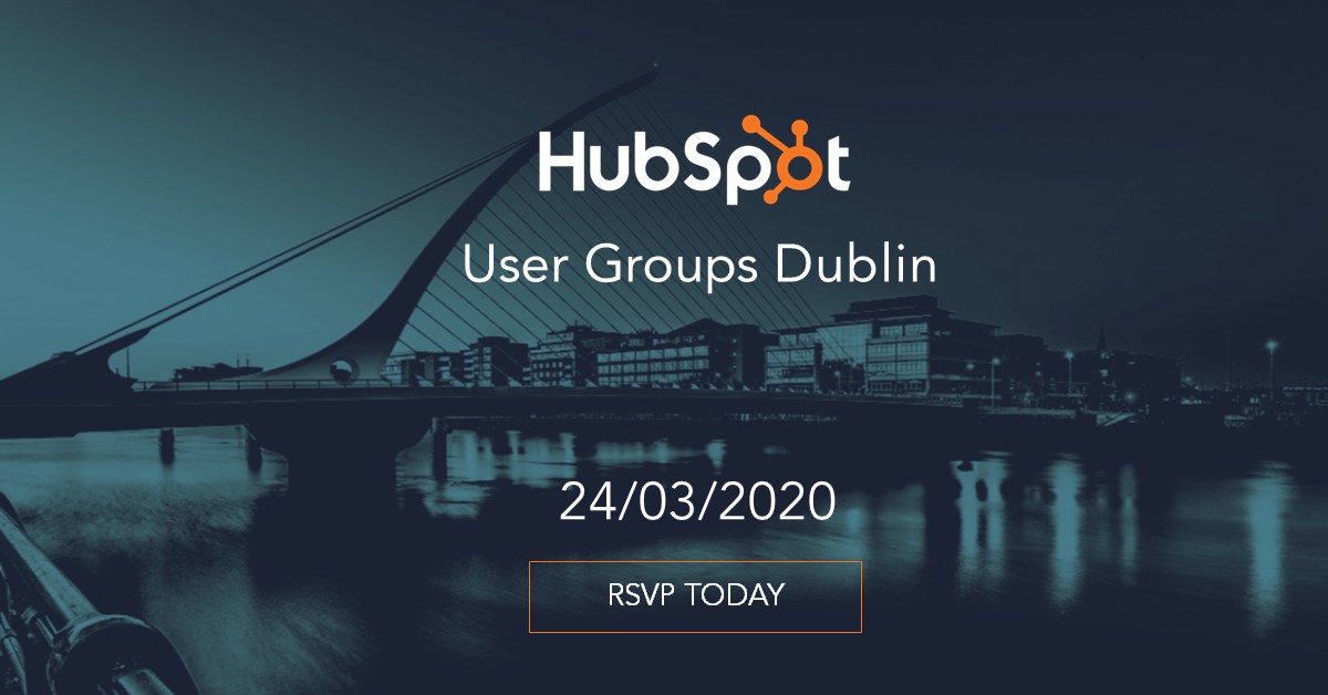 [ALERT] March 24 DUBLIN HUG Moved to Virtual Event

Out of an abundance of caution regarding the evolving COVID-19 coronavirus outbreak, we've moved the Dublin #HUG to a virtual meet-up on our original date of March 24th.

events.hubspotusergroups.com/dublinhugmarch…

#HubSpotUserGroups #GrowBetter