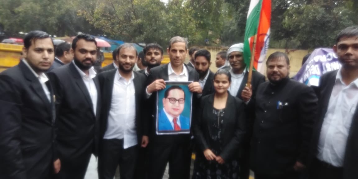 Our march from Supreme Court to Paliament demanding resignation of <a href="/AmitShah/">Amit Shah</a>. Even heavy rains could not dampen our spirits.