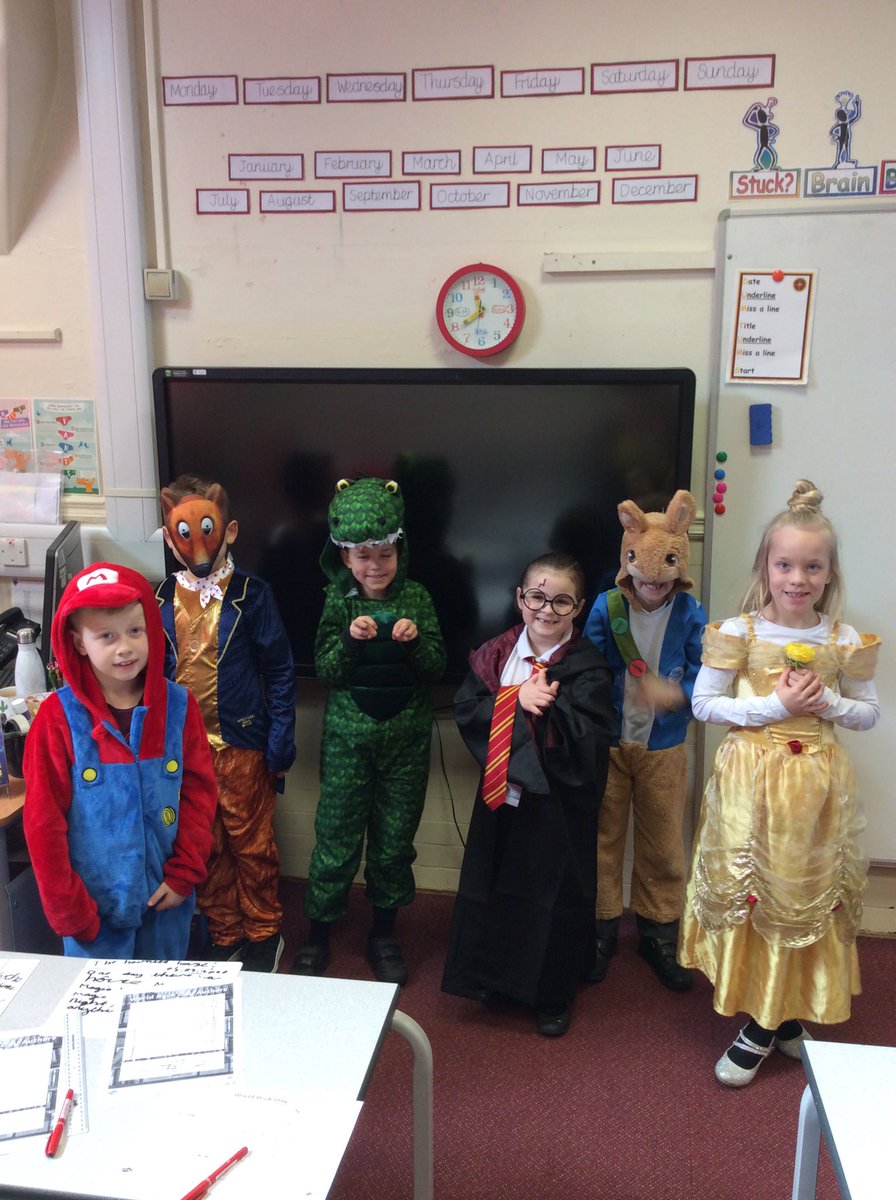 ABCPschool's tweet photo. Have a look at some of #Class3J 'a costumes yesterday! Can you guess their characters? #WorldBookDay2020 https://t.co/IvBZIxDkQW
